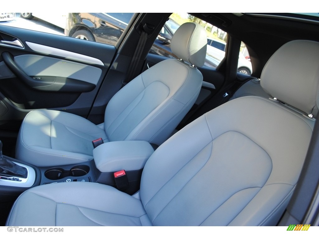 Rock Gray Interior 2017 Audi Q3 2.0 TFSI Premium Plus Photo #140540775