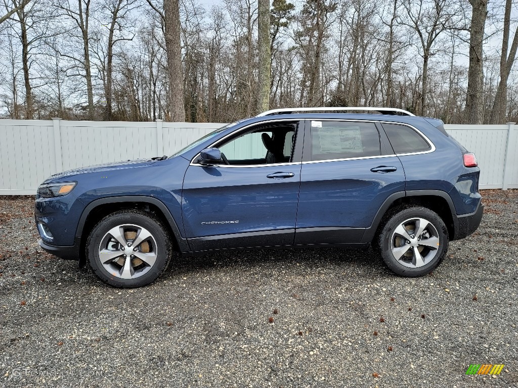 Slate Blue Pearl 2021 Jeep Cherokee Limited 4x4 Exterior Photo #140542278