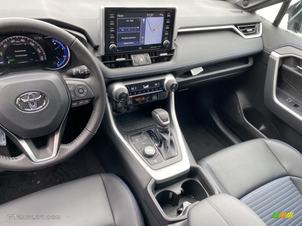 2021 Toyota RAV4 XSE AWD Hybrid Black Dashboard Photo #140543307