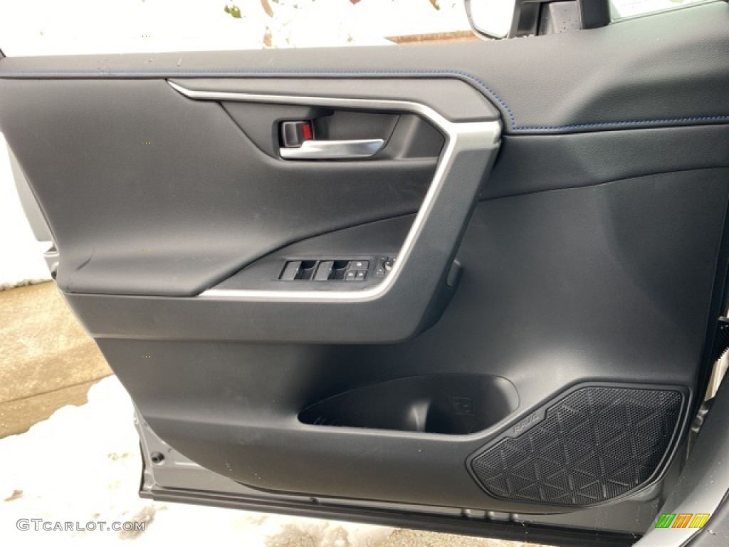 2021 Toyota RAV4 XSE AWD Hybrid Black Door Panel Photo #140543724