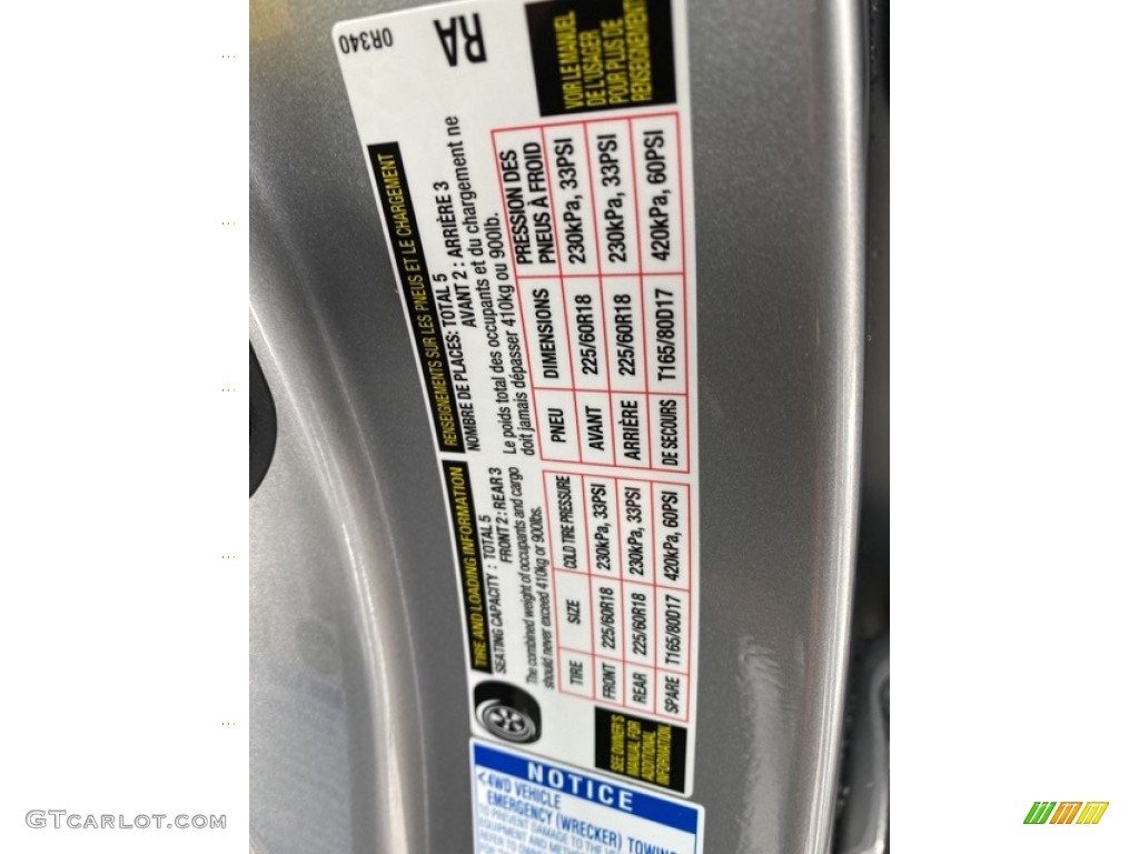 2021 Toyota RAV4 XSE AWD Hybrid Info Tag Photo #140544012