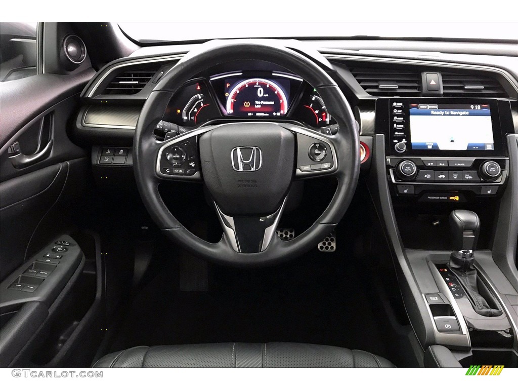 2019 Honda Civic Sport Touring Hatchback Black Dashboard Photo #140544728