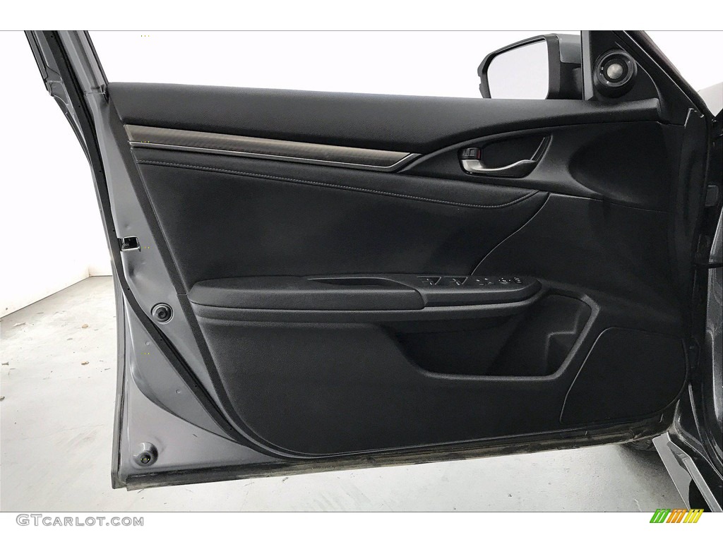 2019 Honda Civic Sport Touring Hatchback Black Door Panel Photo #140545311