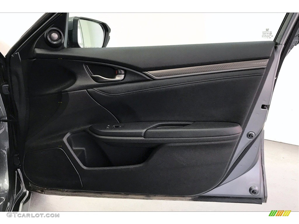 2019 Honda Civic Sport Touring Hatchback Black Door Panel Photo #140545335