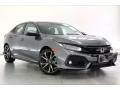 Polished Metal Metallic 2019 Honda Civic Sport Touring Hatchback Exterior