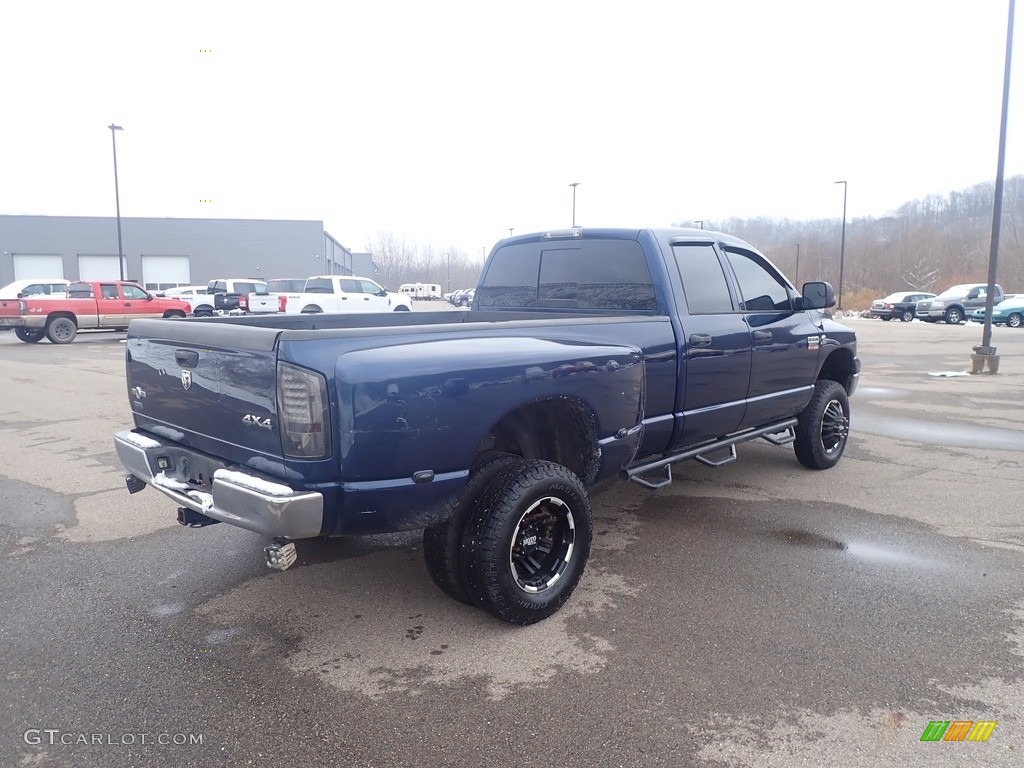 2009 Ram 3500 SLT Quad Cab 4x4 Dually - Patriot Blue Pearl / Khaki photo #13