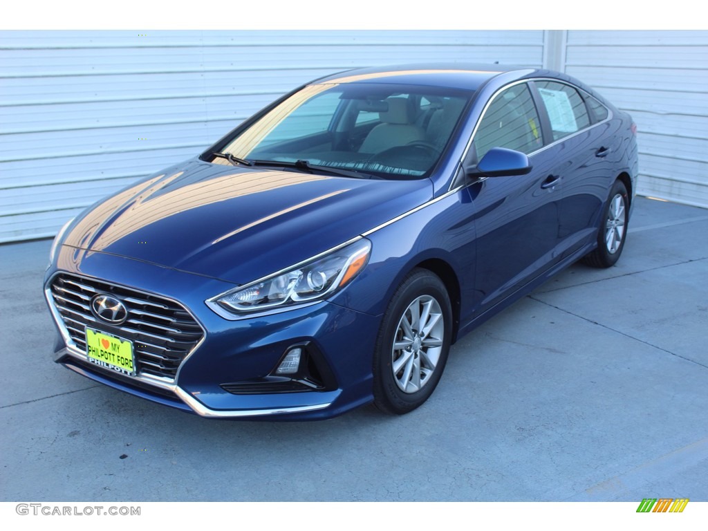 2018 Sonata SE - Lakeside Blue / Gray photo #4