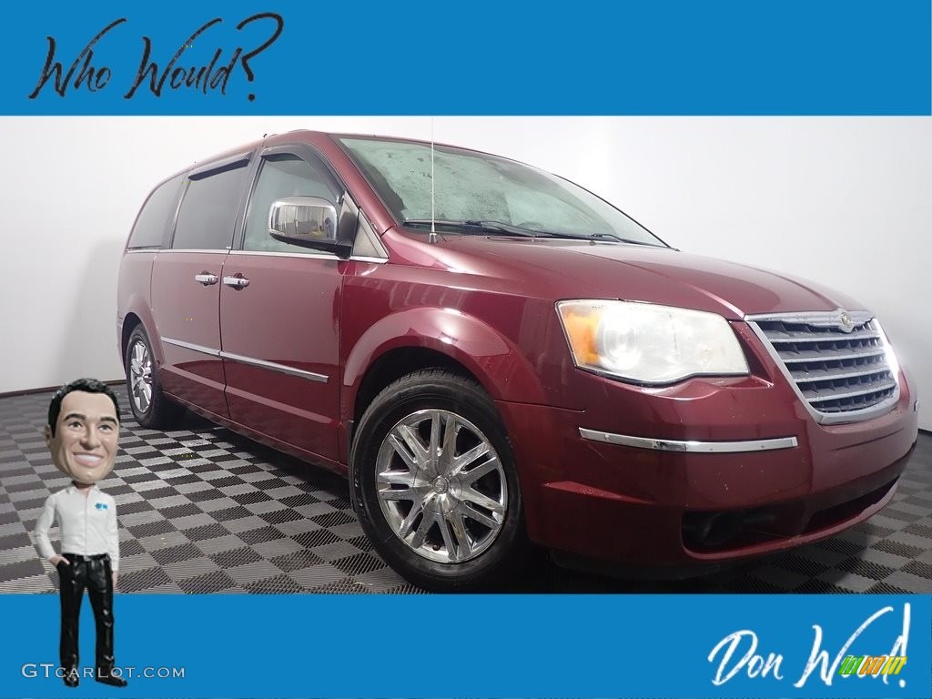 2008 Town & Country Limited - Inferno Red Crystal Pearlcoat / Medium Slate Gray/Light Shale photo #1