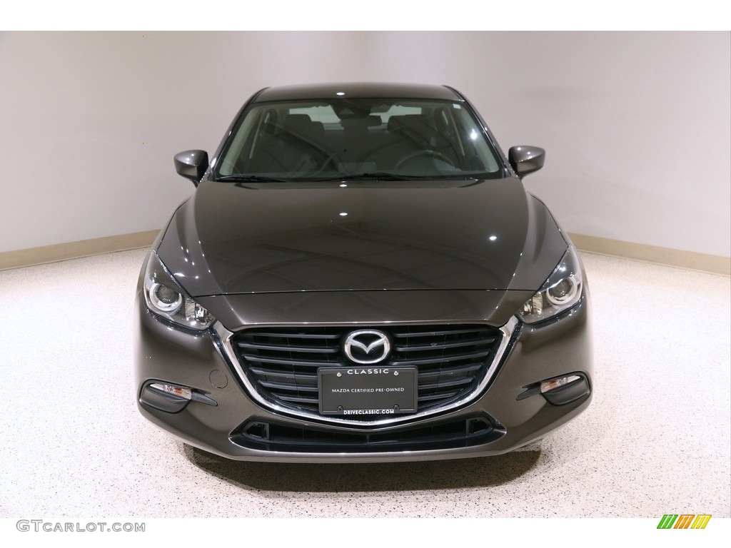 2018 MAZDA3 Sport 4 Door - Titanium Flash Mica / Black photo #2
