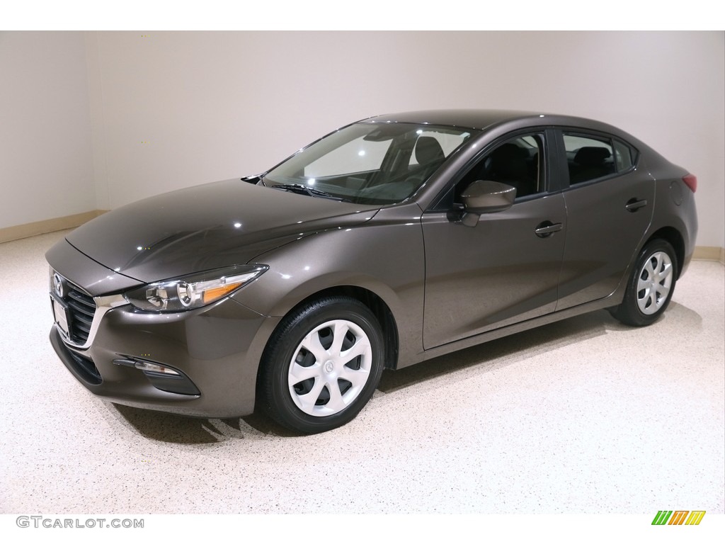 2018 MAZDA3 Sport 4 Door - Titanium Flash Mica / Black photo #3