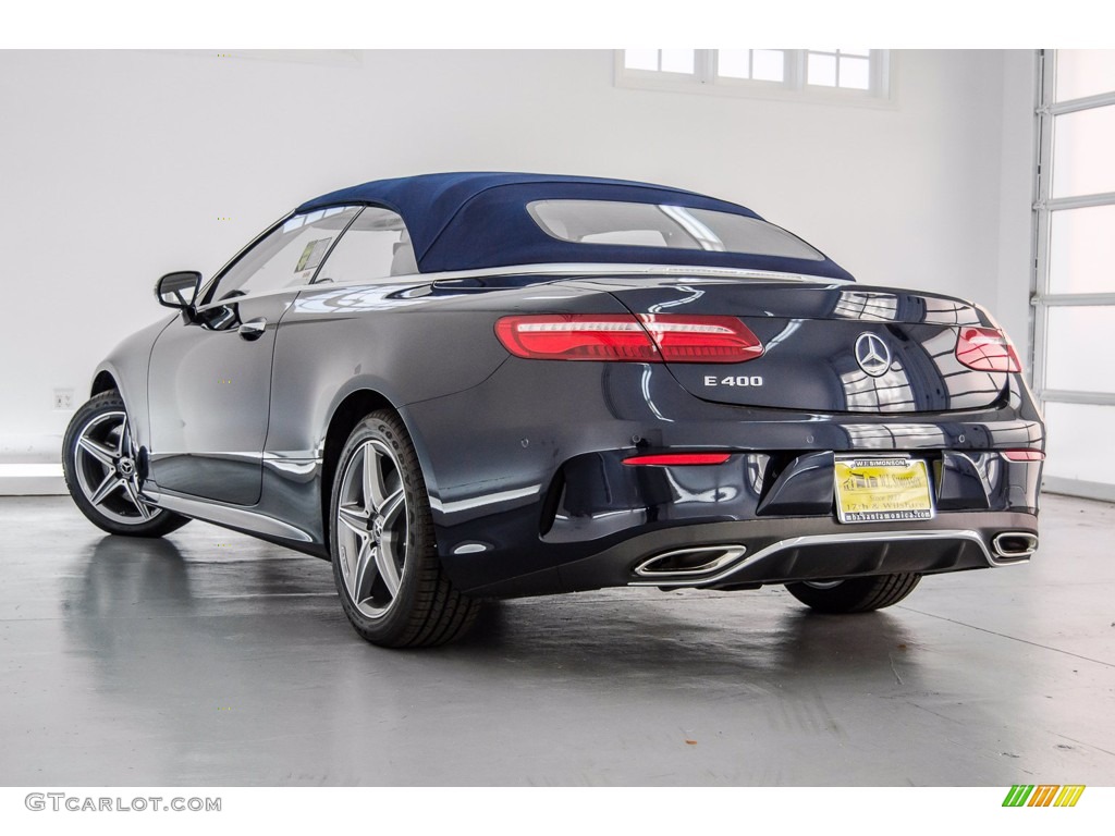 2018 E 400 Convertible - Lunar Blue Metallic / Macchiato Beige/Yacht Blue photo #6