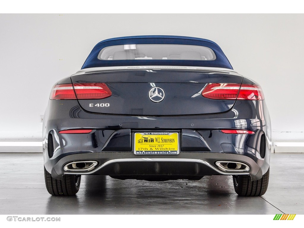2018 E 400 Convertible - Lunar Blue Metallic / Macchiato Beige/Yacht Blue photo #7