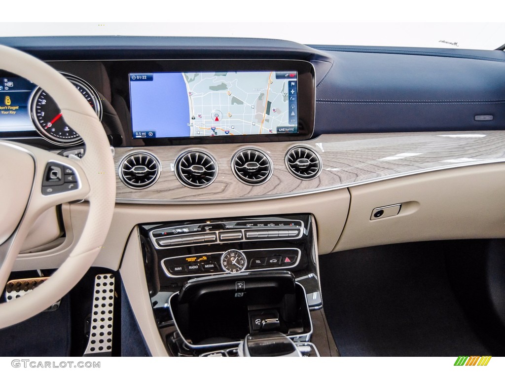 2018 Mercedes-Benz E 400 Convertible Macchiato Beige/Yacht Blue Dashboard Photo #140549040