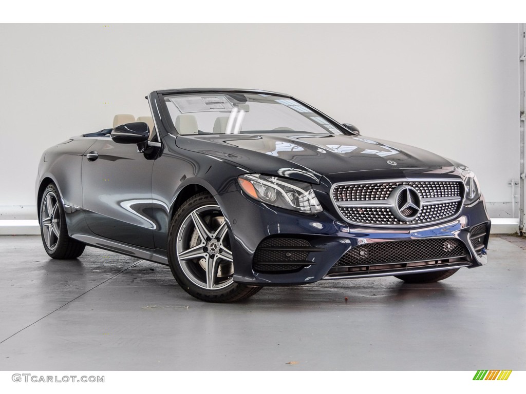 2018 E 400 Convertible - Lunar Blue Metallic / Macchiato Beige/Yacht Blue photo #24