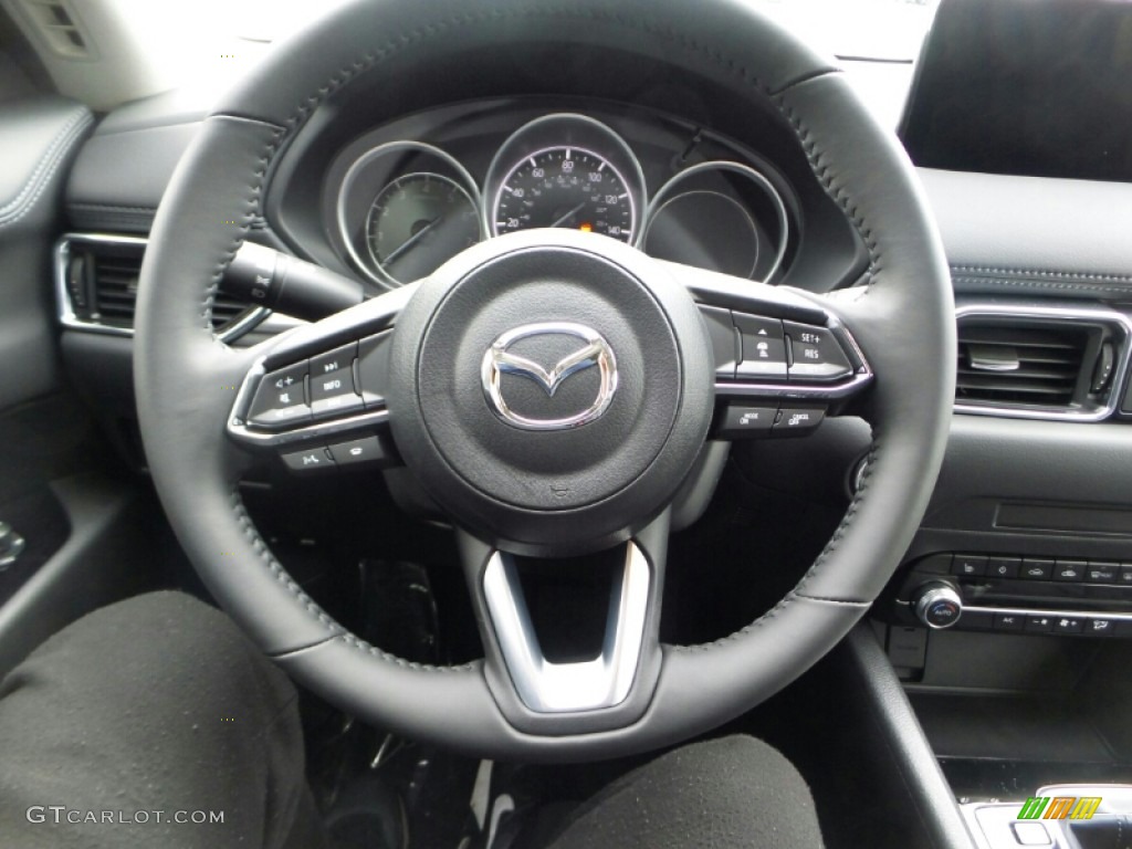 2021 Mazda CX-5 Touring AWD Black Steering Wheel Photo #140551206