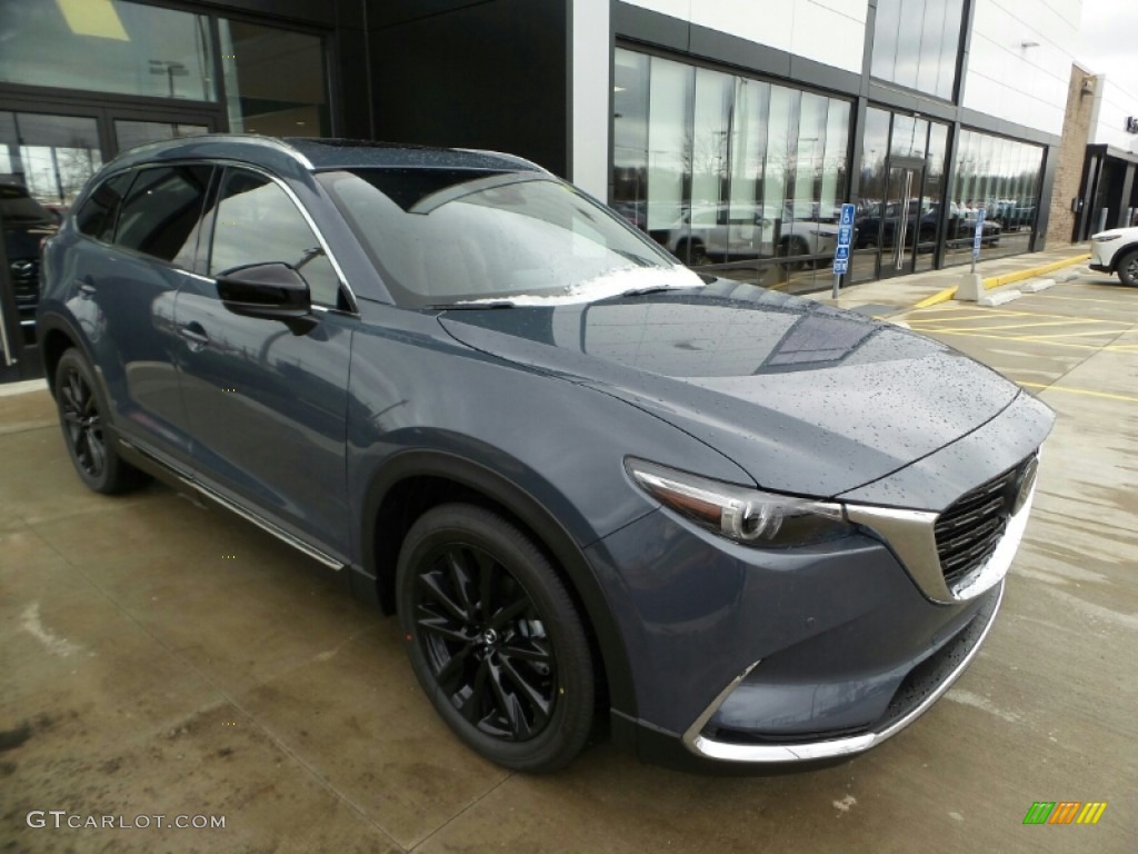 Polymetal Gray 2021 Mazda CX-9 Carbon Edition Exterior Photo #140552398