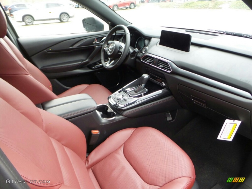 Red Interior 2021 Mazda CX-9 Carbon Edition Photo #140552505