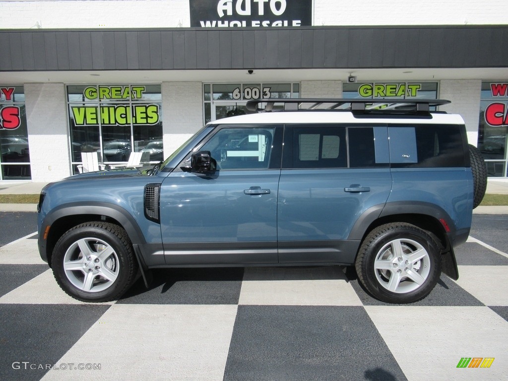 2020 Defender 110 SE - Tasman Blue Metallic / Khaki photo #1