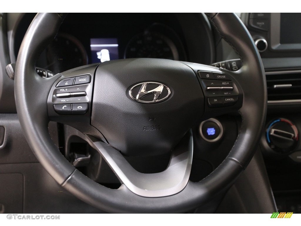 2018 Hyundai Kona SEL Black Steering Wheel Photo #140553039