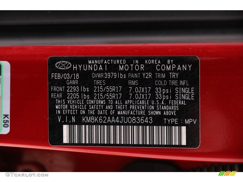 2018 Kona Color Code Y2R for Pulse Red Photo #140553222