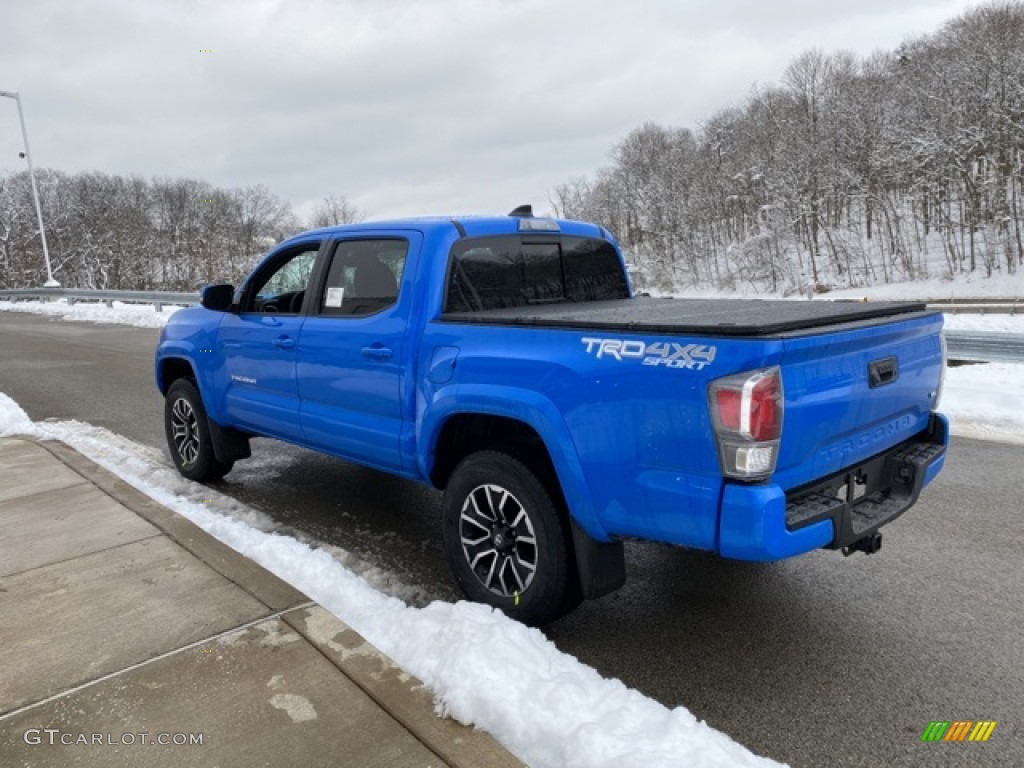 2021 Tacoma TRD Sport Double Cab 4x4 - Voodoo Blue / TRD Cement/Black photo #2