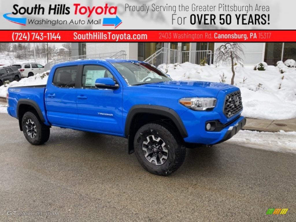 2021 Tacoma TRD Off Road Double Cab 4x4 - Voodoo Blue / TRD Cement/Black photo #1
