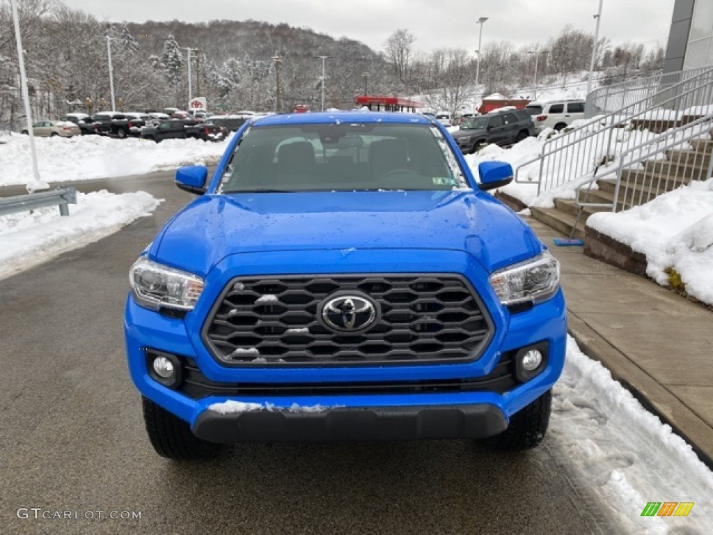 2021 Tacoma TRD Off Road Double Cab 4x4 - Voodoo Blue / TRD Cement/Black photo #11