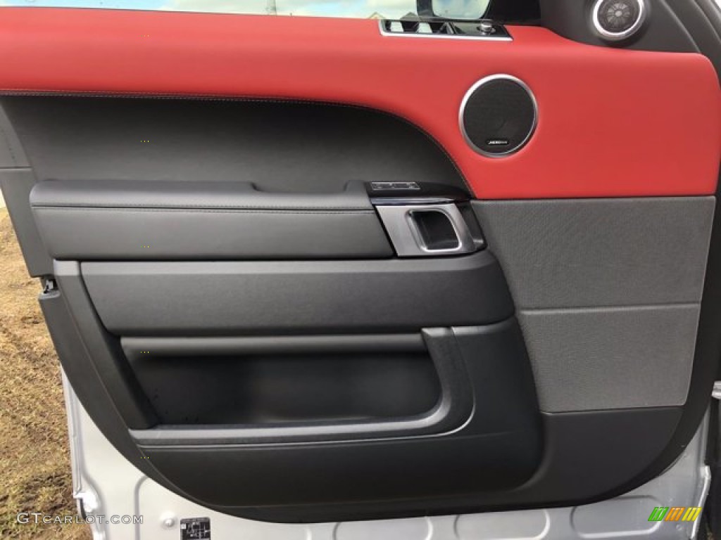 2021 Land Rover Range Rover Sport HST Pimento/Ebony Door Panel Photo #140557237