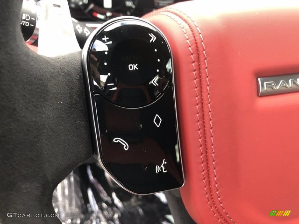 2021 Land Rover Range Rover Sport HST Pimento/Ebony Steering Wheel Photo #140557315