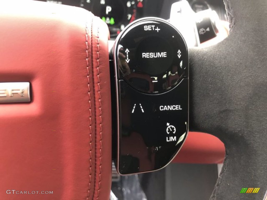 2021 Land Rover Range Rover Sport HST Pimento/Ebony Steering Wheel Photo #140557331
