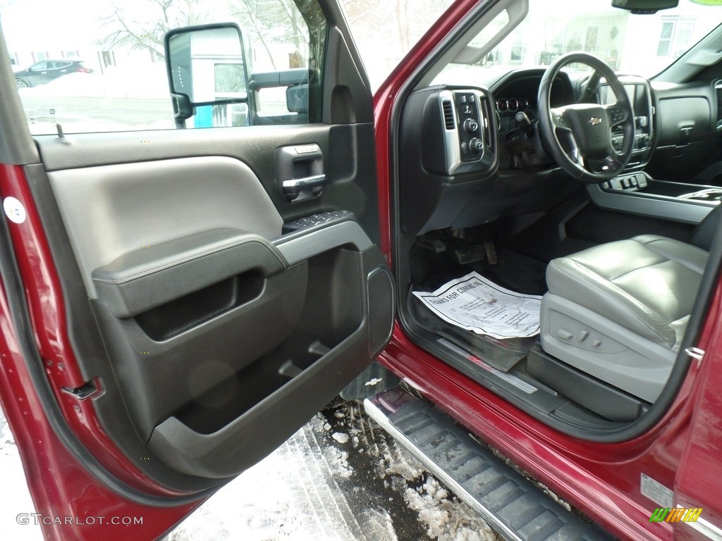 2016 Chevrolet Silverado 2500HD LTZ Double Cab 4x4 Dark Ash/Jet Black Door Panel Photo #140557483