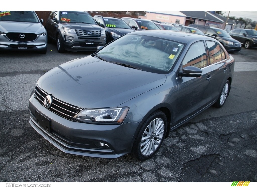 2016 Jetta SEL - Platinum Grey Metallic / Titan Black photo #1