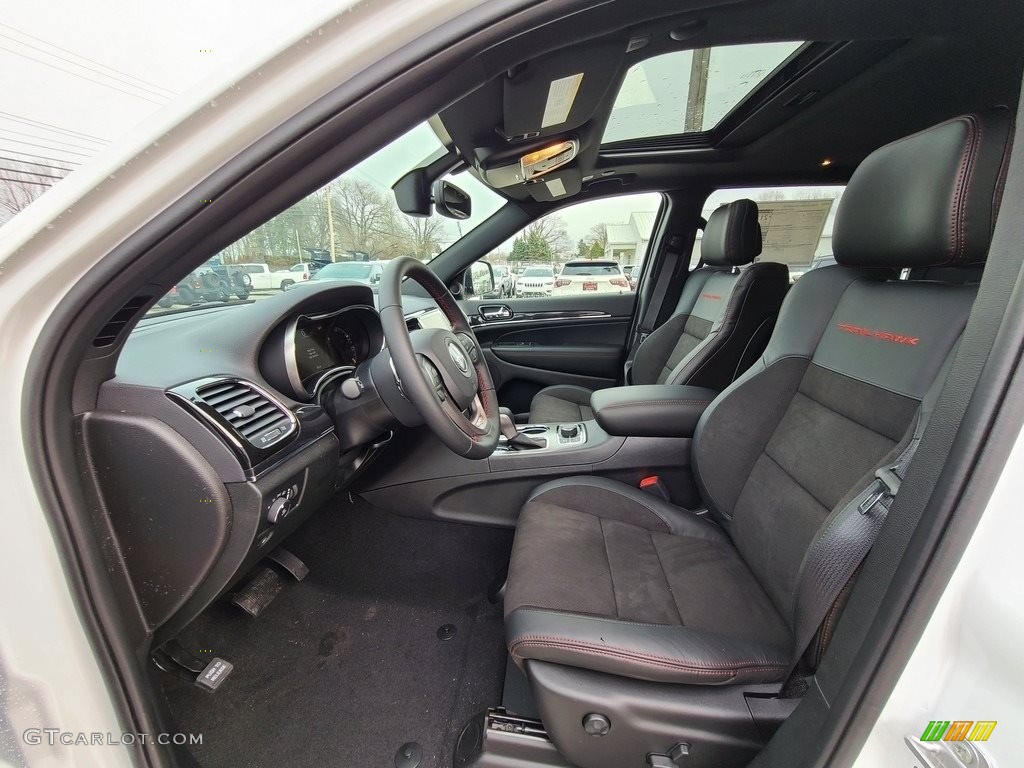 2021 Grand Cherokee Trailhawk 4x4 - Bright White / Ruby Red/Black photo #2