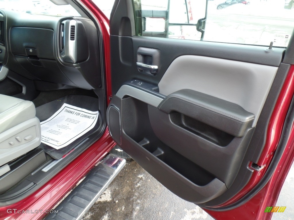 2016 Chevrolet Silverado 2500HD LTZ Double Cab 4x4 Dark Ash/Jet Black Door Panel Photo #140558174