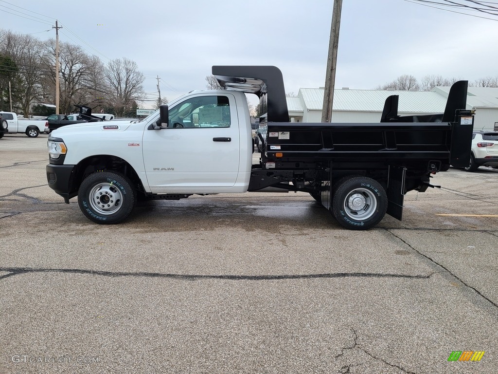 Bright White 2020 Ram 3500 Tradesman Regular Cab 4x4 Dump Truck Exterior Photo #140558191