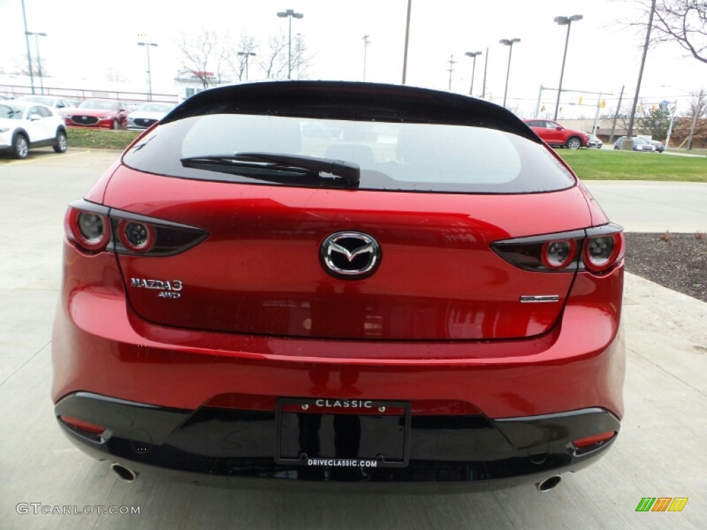 2021 Mazda3 Preferred Hatchback AWD - Soul Red Crystal Metallic / Black photo #4