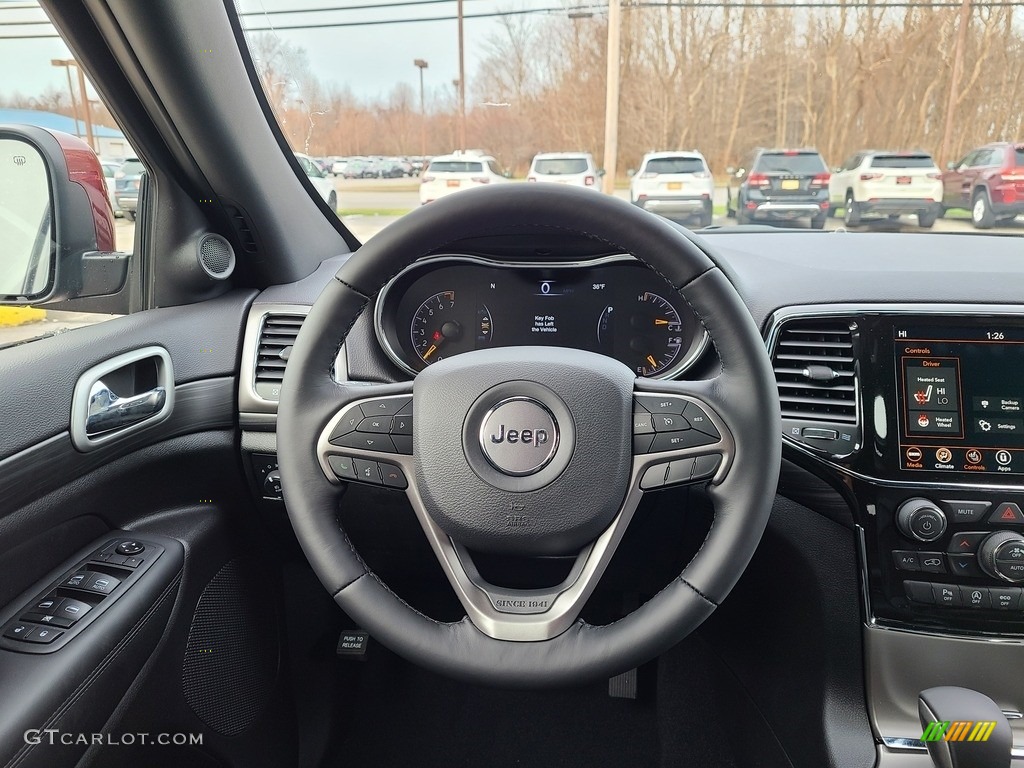 2021 Jeep Grand Cherokee Laredo 4x4 Black Steering Wheel Photo #140559354