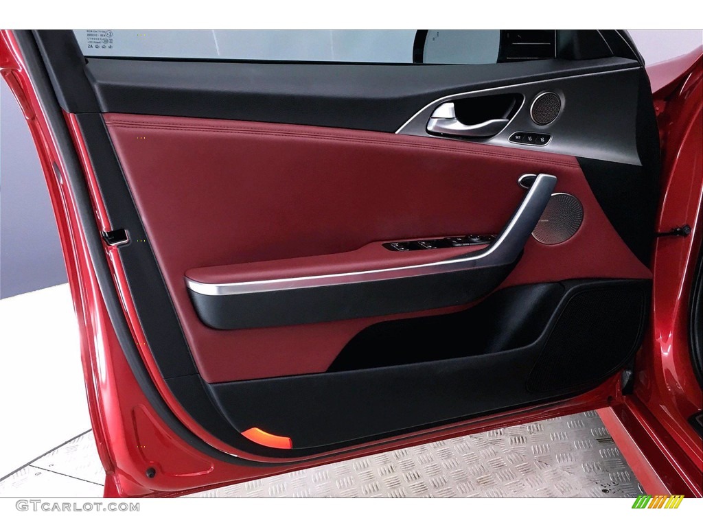 2018 Kia Stinger GT1 Black Door Panel Photo #140560693
