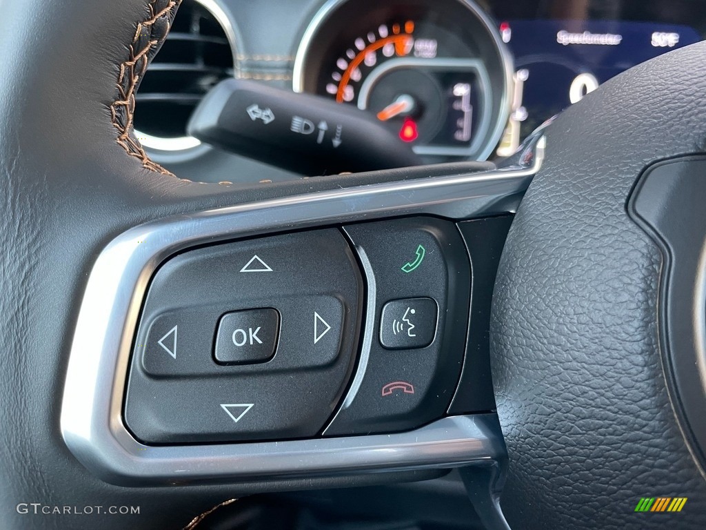 2021 Jeep Gladiator High Altitude 4x4 Black Steering Wheel Photo #140560735