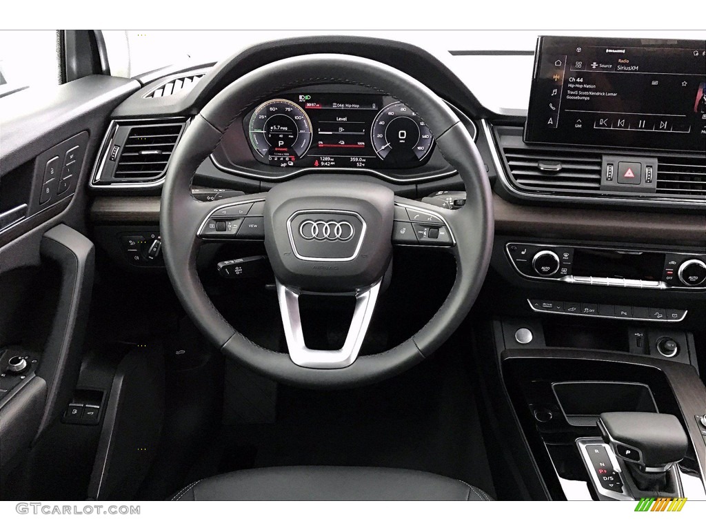 2021 Audi Q5 Premium quattro Black Steering Wheel Photo #140561017