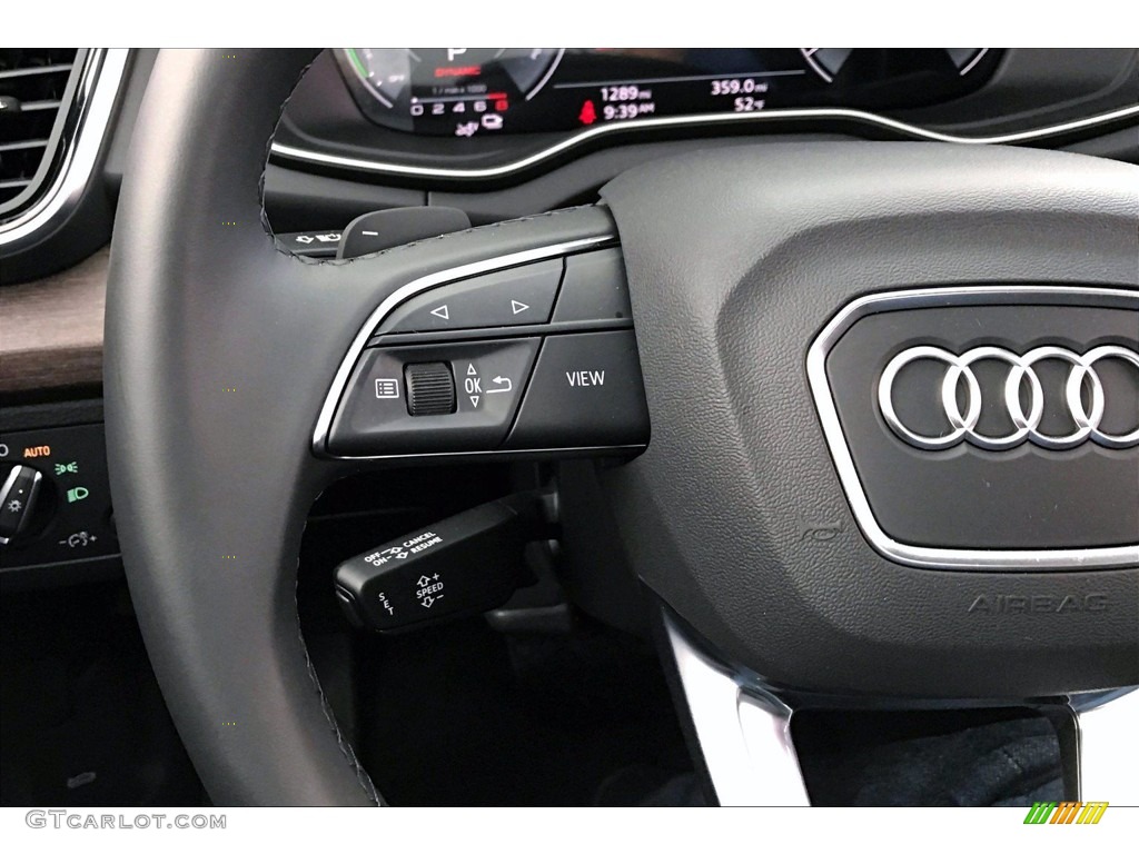 2021 Audi Q5 Premium quattro Black Steering Wheel Photo #140561311