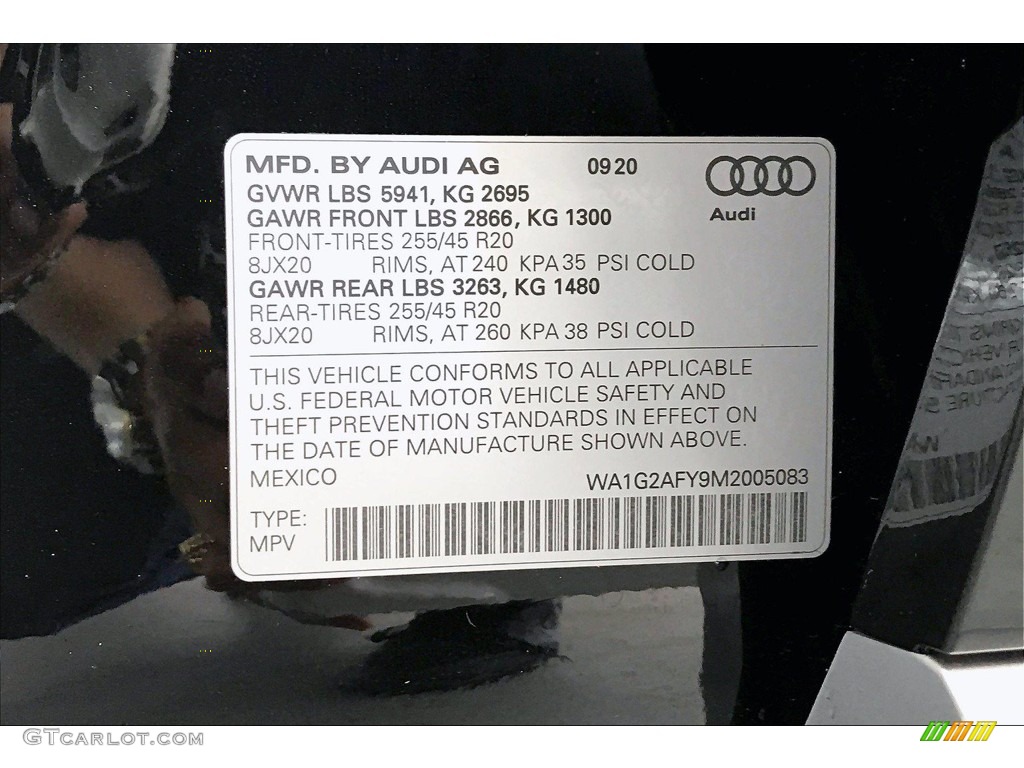 2021 Q5 Premium quattro - Mythos Black Metallic / Black photo #32