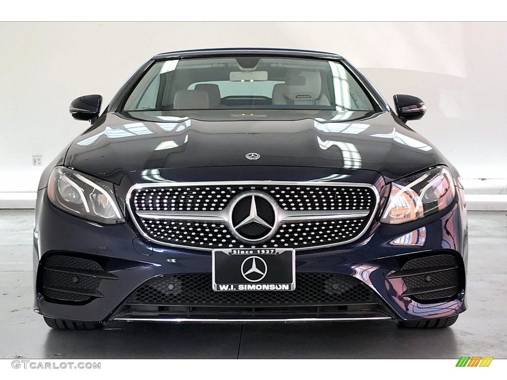 2018 E 400 Convertible - Lunar Blue Metallic / Macchiato Beige/Espresso Brown photo #2