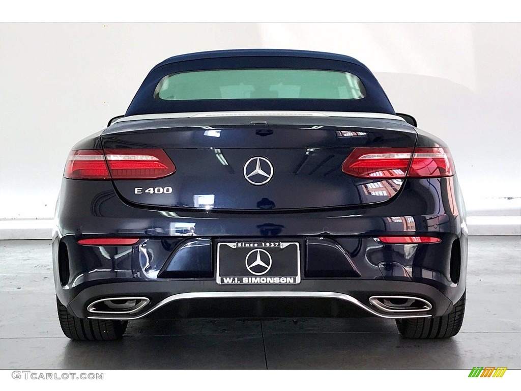 2018 E 400 Convertible - Lunar Blue Metallic / Macchiato Beige/Espresso Brown photo #3