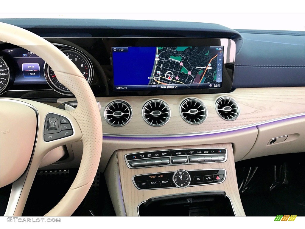 2018 E 400 Convertible - Lunar Blue Metallic / Macchiato Beige/Espresso Brown photo #5