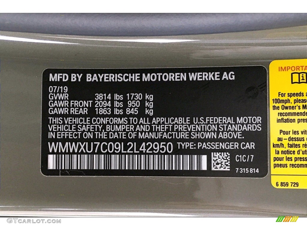 2020 Hardtop Cooper 4 Door - Emerald Gray Metallic / Carbon Black photo #36