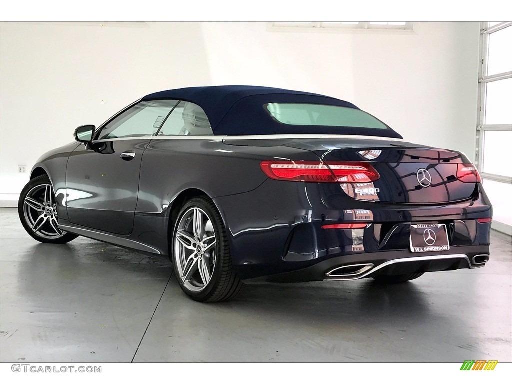 2018 E 400 Convertible - Lunar Blue Metallic / Macchiato Beige/Espresso Brown photo #10