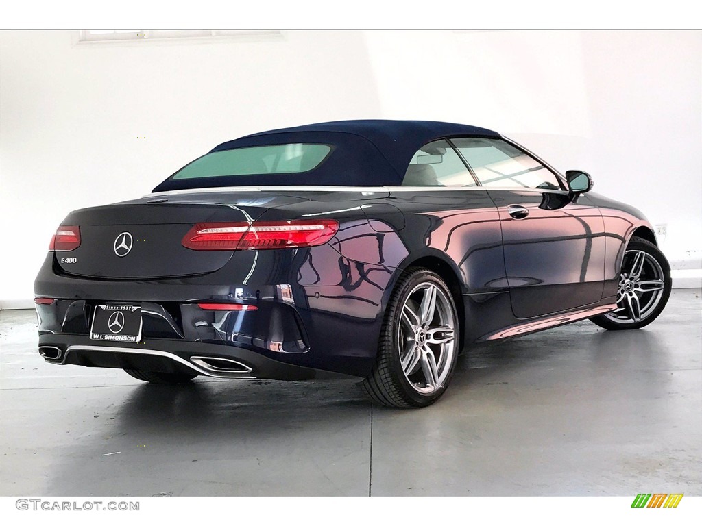 2018 E 400 Convertible - Lunar Blue Metallic / Macchiato Beige/Espresso Brown photo #13