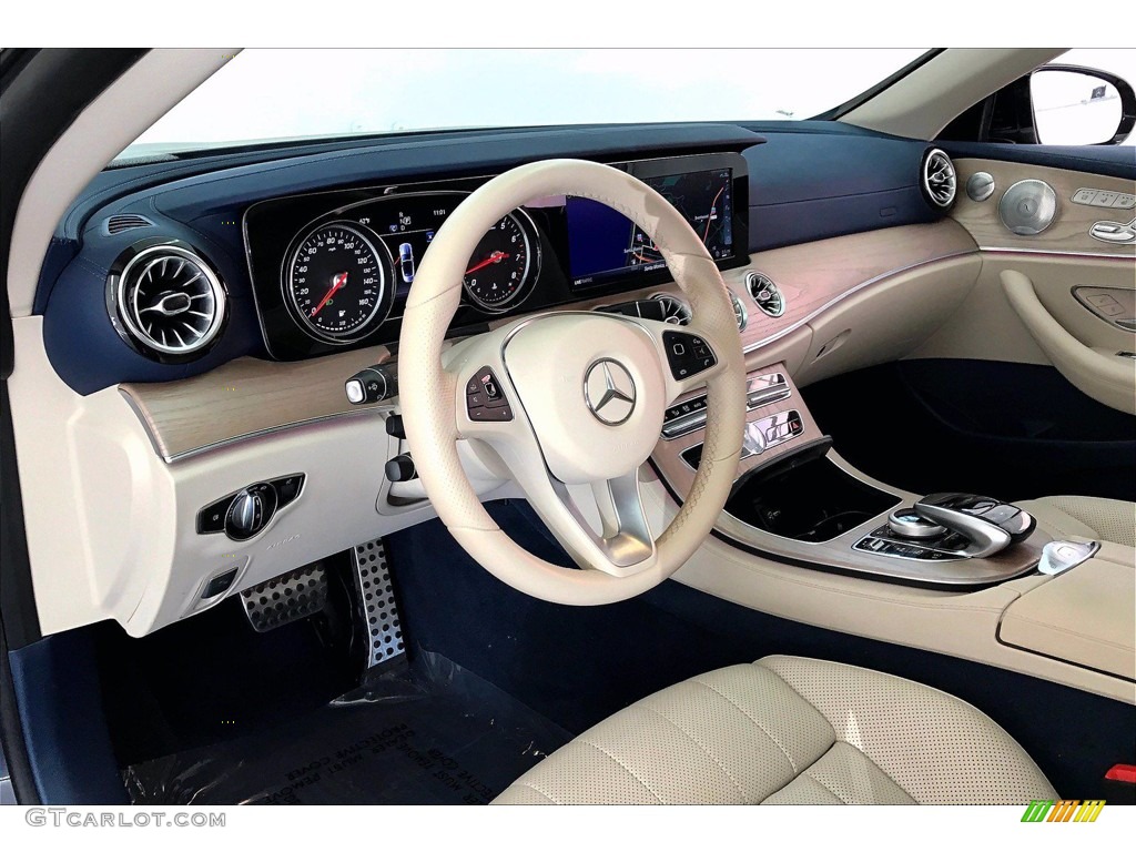 2018 E 400 Convertible - Lunar Blue Metallic / Macchiato Beige/Espresso Brown photo #14