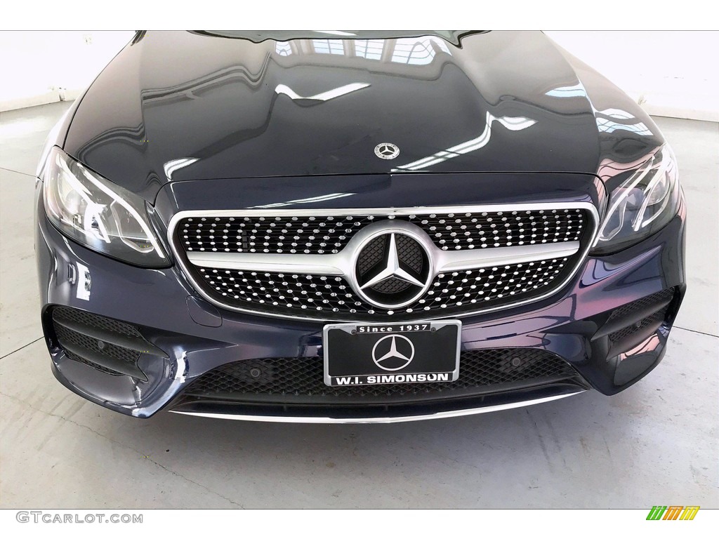 2018 E 400 Convertible - Lunar Blue Metallic / Macchiato Beige/Espresso Brown photo #30